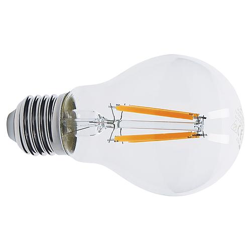 LED Filament Lampe Allgebrauchslampe,  klar, E27 „A60" warmweiß