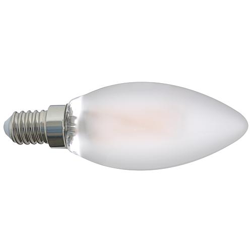  LED Filament Step-DIM ,Kerzenlampe, E14, 4W, matt, warmweiss