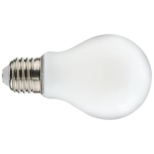 LED Filament Lampe Allgebrauchslampe,  opal, E27 „A60" warmweiß, ohne Schattenbildung, blendfrei